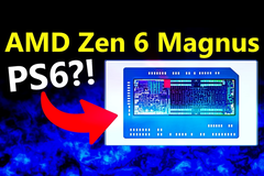 A video screenshot depicting what may be a Zen 6 APU (image source: Moore's Law Is Dead YouTube channel)