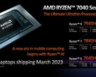 The Ryzen 7 7840HS has been benchmarked online (image via AMD)