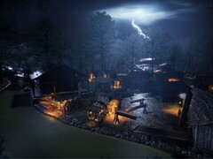 An image showing a village in Sengoku Dynasty.