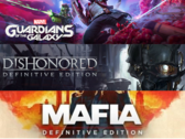 Guardians of the Galaxy, Dishonored: Definitive Edition and Mafia: Definitive Edition are the most popular titles in the list. (Image source: Steam - Edited)