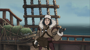 An image showing a character in The Pale Beyond.