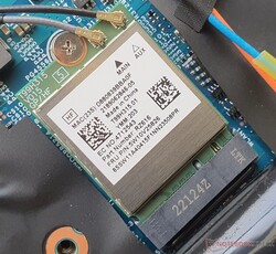 AMD/MediaTek RZ616: the Wi-Fi 6 module installed
