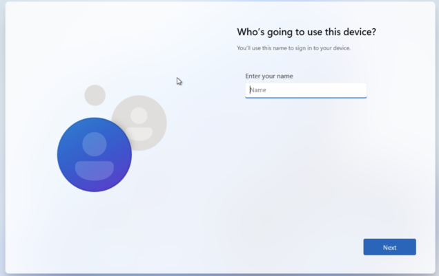 Simplify the Windows 11 setup to the point where all you do is create a local account. No Microsoft account and all tracking disabled. (Image source: Own)