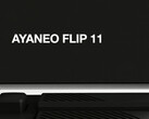 Ayaneo's official Flip 11 teaser shows a rear-mounted physical button. (Image source: Ayaneo - edited)