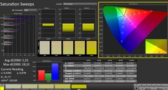 Calman: Color saturation (calibrated)