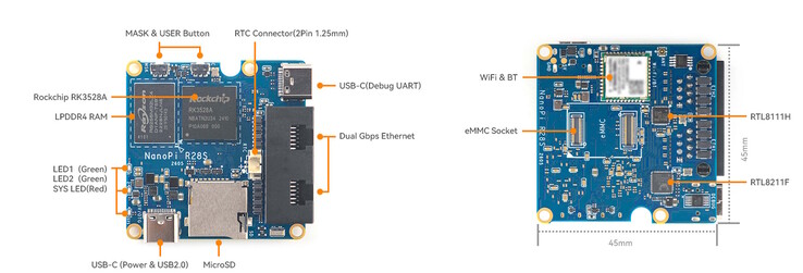 There is a microSD card slot, but no GPIO header