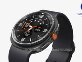 Unofficial render of Galaxy Watch8 Classic with a rotating bezel. (Image source: OnLeaks & SammyGuru)