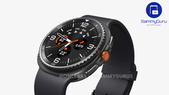 Unofficial render of Galaxy Watch8 Classic with a rotating bezel. (Image source: OnLeaks &amp; SammyGuru)