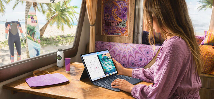 Lenovo Yoga Tab Gen 2 shown in a lifestyle setting