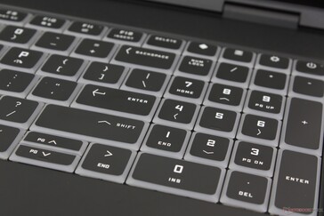 The numpad and smaller arrow keys are new additions to the Omen 16 series