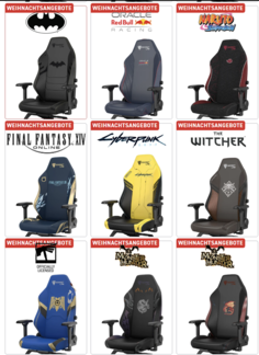 Some of the special editions (Image source: Secretlab)