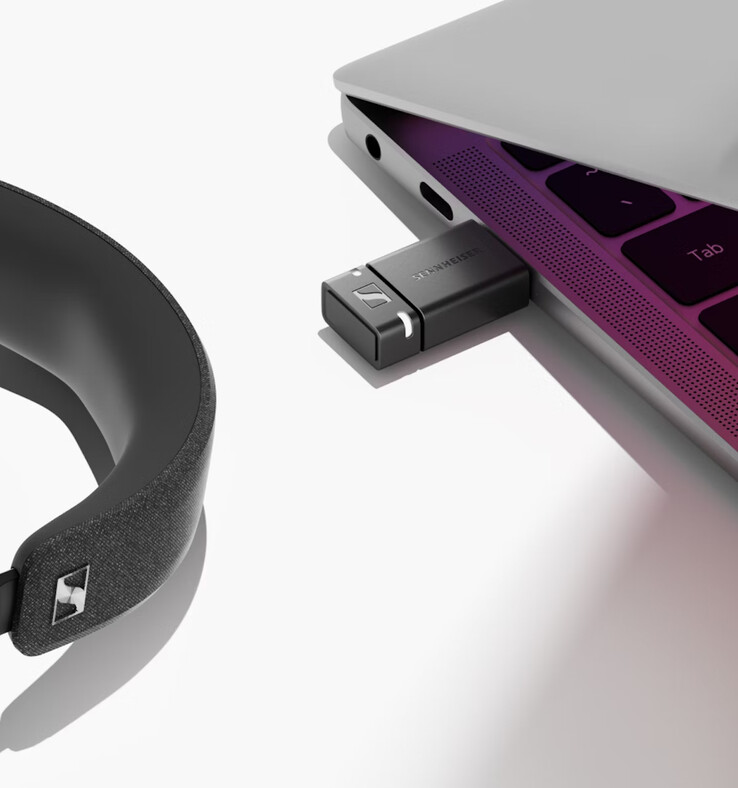 Sennheiser's BTD 600 adapter is compatible with Mac and Windows. (Image source: Sennheiser)