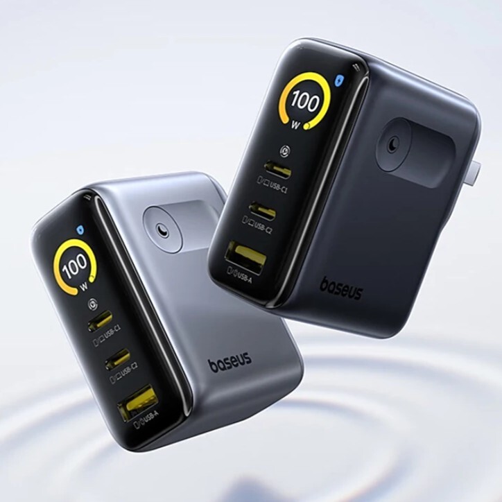 The Baseus new PicoGo Digital Display Fast Charger 100W. (Image source: Baseus)