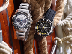 The Citizen Eco-Drive CA4730-59A and CA4730-08E, pictured from left to right. (Image source: Citizen)
