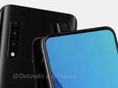 Upcoming Galaxy A series smartphone will be the first from Samsung with a pop-up selfie camera. (Source: @OnLeaks and @Pigtou_)