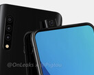 Upcoming Galaxy A series smartphone will be the first from Samsung with a pop-up selfie camera. (Source: @OnLeaks and @Pigtou_)