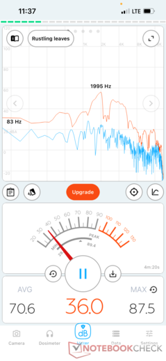 Volume at lowest audible setting