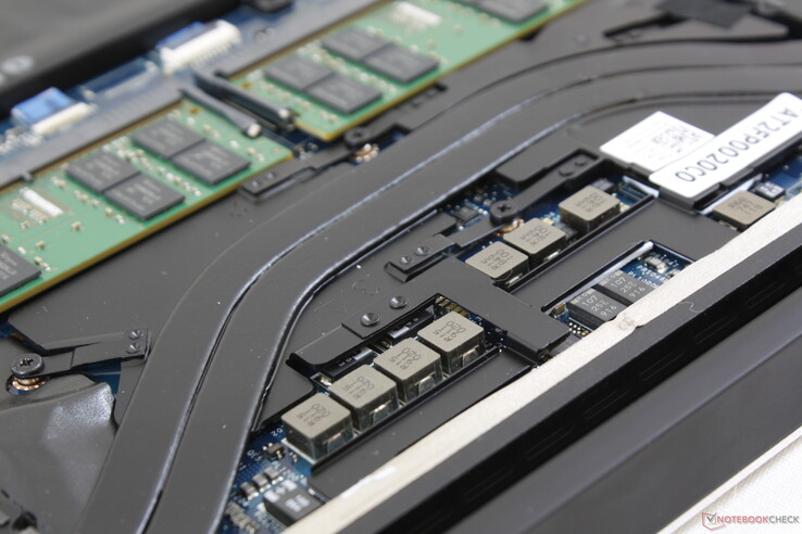 Additional cooling for the VRM modules unlike on last generation models. The positioning of the chips have changed slightly in order to accommodate the new heat spreaders