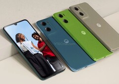 The Moto G06 is expected to be launched in at least four colors. (Image source: Ytechb)