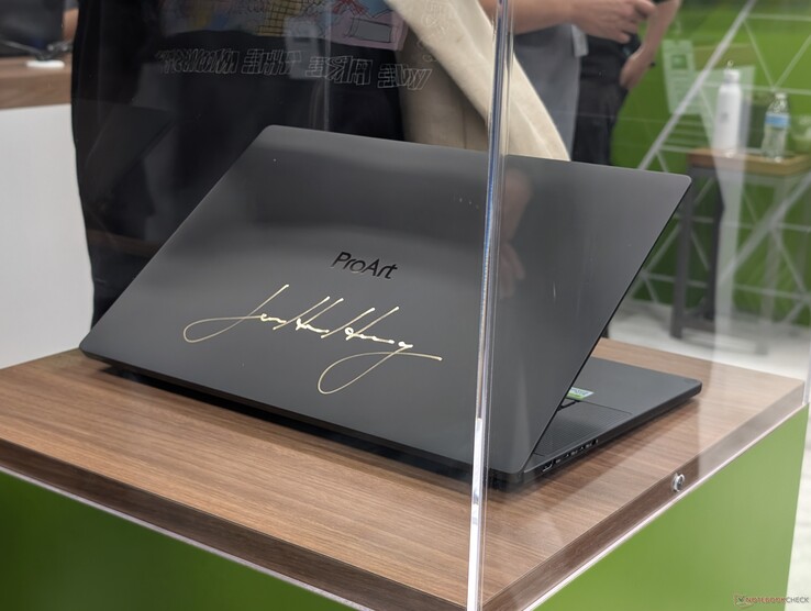 Raffles involved a signed Asus ProArt laptop by Jensen himself to encourage live crowds on launch day