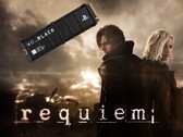 Resident Evil Requiem banner shown with PS5 SSD