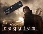 Resident Evil Requiem banner shown with PS5 SSD
