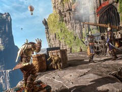 An image showing Styx and enemies in Styx: Shards of Darkness, now 93% off on Steam.