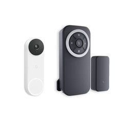 The Wasserstein Doorbell Chime (above) and Wall Plate are designed for Google Nest Doorbell (wired, 2nd gen). (Image source: Wasserstein)
