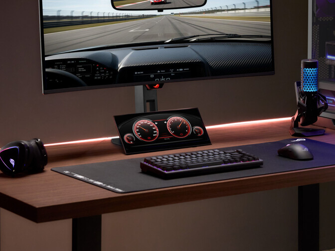 multi monitor asus rog strix dual monitor ROG Strix XG129C: International pricing revealed for new 24:9 touchscreen  secondary monitor Notebookcheck News