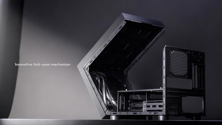 The Cube PC case features a low-carbon steel construction and a pretty interesting opening mechanism. (Image source: Chieftec)