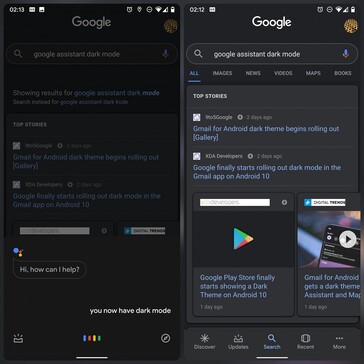 The Google Assistant and App is seeing a roll-out of dark theme again ...