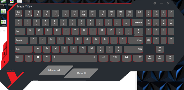 Magic Y Key is a separate app for setting user-defined Macros and other key bindings