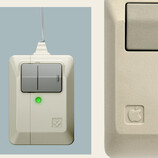 Spigen's new AirPods Pro 3 accessory next to Apple's original Macintosh mouse.