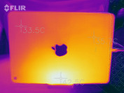 Relative Benchmark (high 3D load) rear (Type-K probe 39 °C)