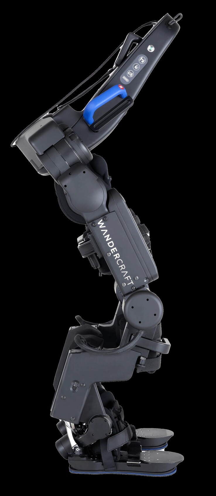 Paralyzed users can wear the Wandercraft Atalante X exoskeleton and walk the city unassisted. (Image source: Wandercraft)