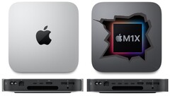 The Intel variant of the Mac Mini could soon be replaced by an Apple M1X offering. (Image source: Apple - edited)