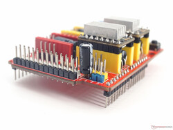 CNC-Shield with a capacitor for deactivating the auto reset