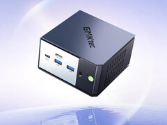 The EVO-X1 Pro features the Ryzen AI 9 HX 470. Pictured: a promo picture showing the front of the mini PC.