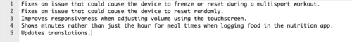 The release notes for Garmin’s Fenix 8 beta version 22.32 update