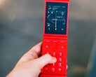 The Light Flip features a minimalist, text-based user interface.