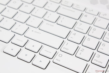 NumPad keys are the same size as the QWERTY keys. The Arrow keys are still smaller
