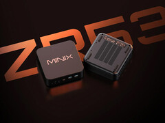 The ZR535 is powered by the recently introduced but dated Ryzen 5 3501U. Pictured: a promo picture showing the top and bottom of the mini PC.