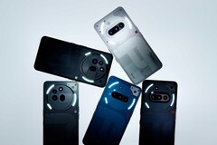 The pictur3ed Nothing Phone (3a) series is offered in gray, black, white and blue