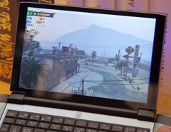 OneGX Pro with Intel Core i7-1160G7 running GTA V (Source: One-netbook on YouTube)