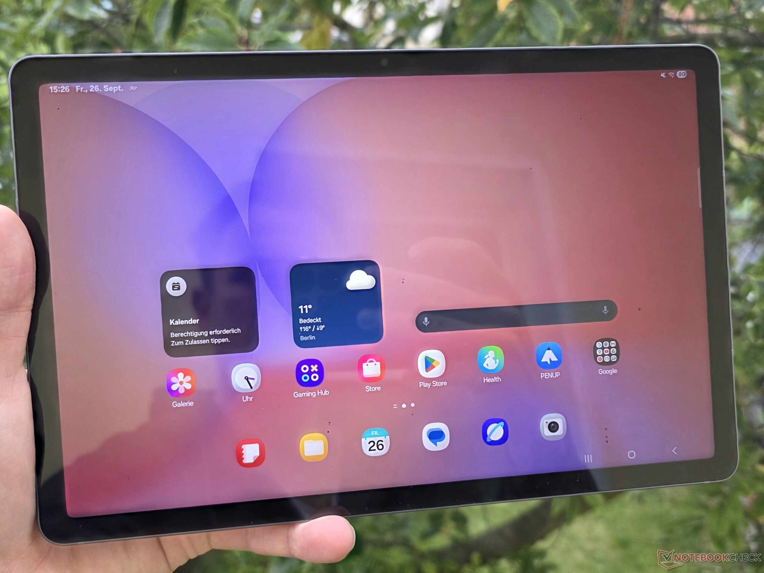 An open and transparent 5G Android tablet with a stylus and low 