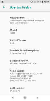 Sony Xperia L3 software