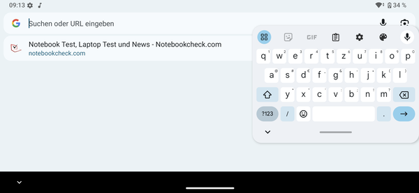 Keyboard horizontal