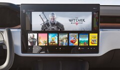 The high-performing AMD Ryzen chip in Tesla's upgraded infotainment system apparently also decreases the range of the electric car (Image: Tesla)