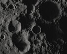 The Shackleton Crater at the Moon's south pole (Image source: NASA; cropped)
