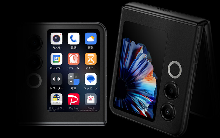 Nubia Flip 2 outer display (Image source: Nubia - edited)